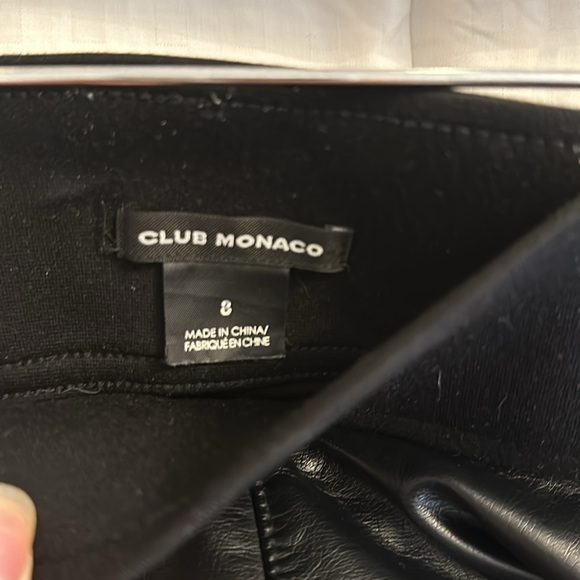 Club Monaco faux leather pants - Picture 3 of 3